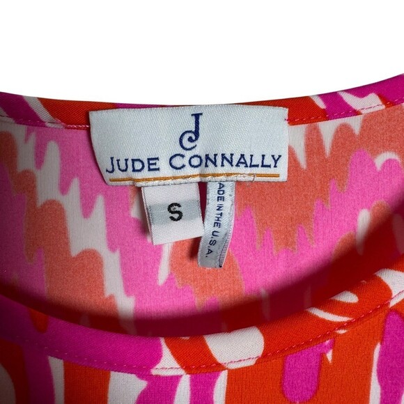 Jude Connally pink Sleeveless rachel Dress Size Small jude cloth ikat print - Picture 5 of 7